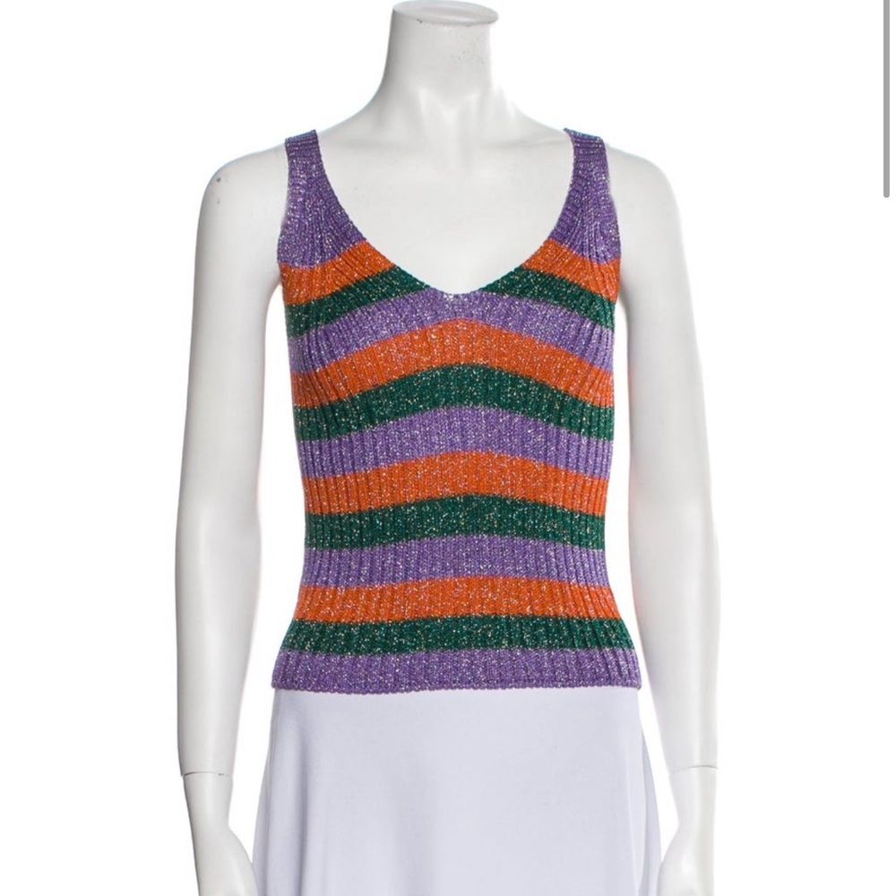 Ganni
Striped Scoop Neck Top size L